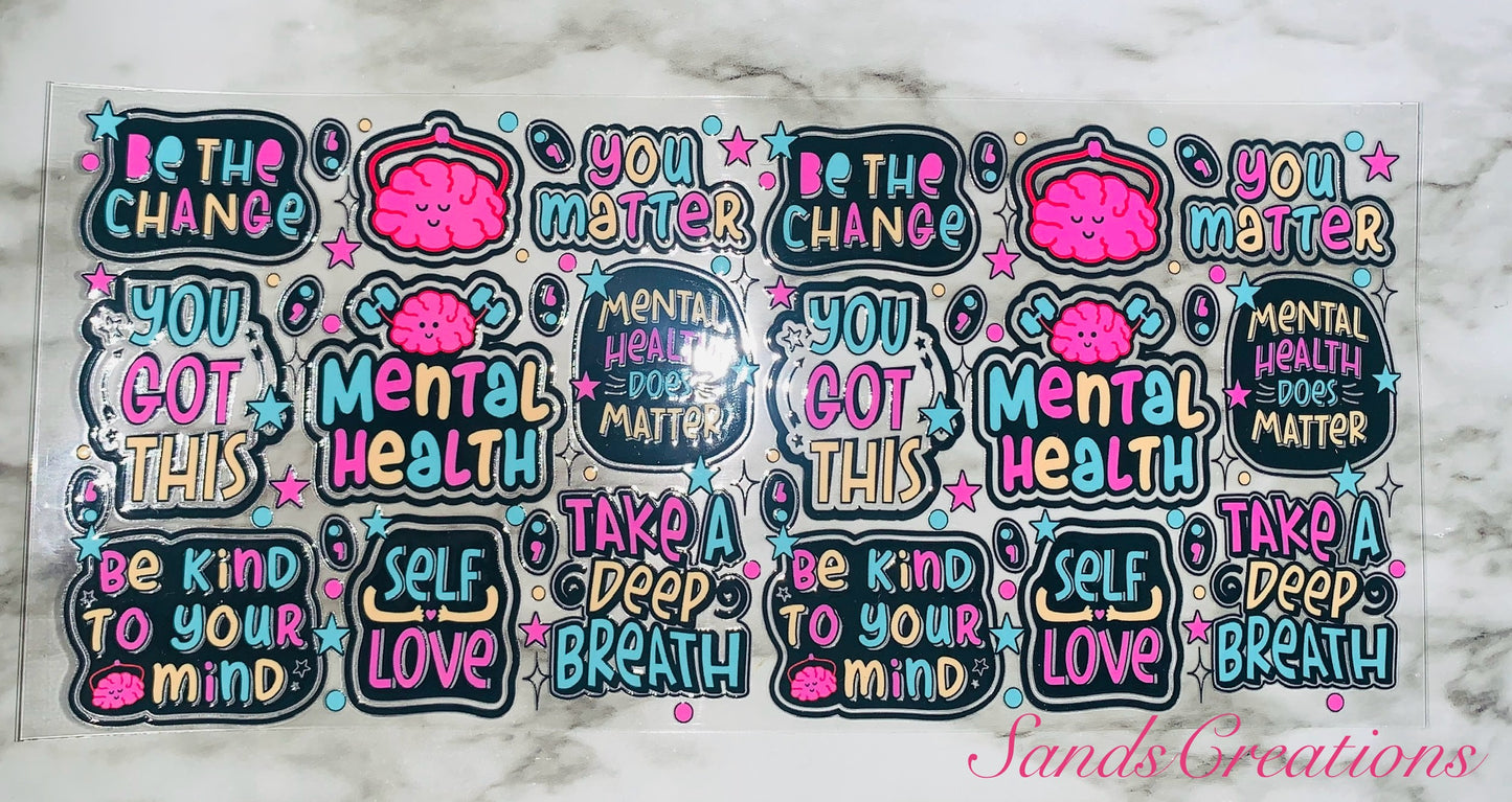 Mental Health Matters UVDTF Wrap