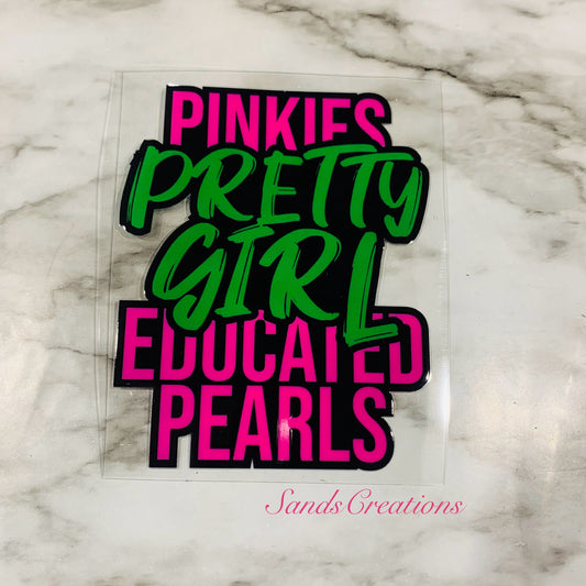 Pretty Girls UVDTF Decal