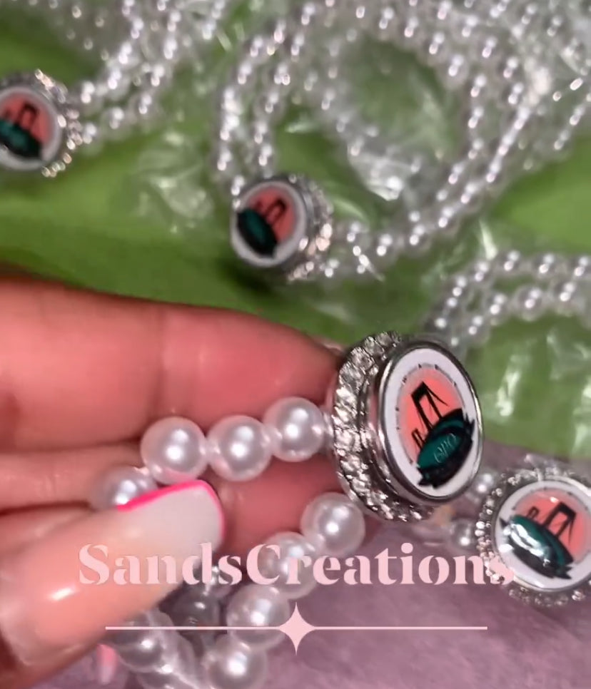 Double strand pearl bracelet