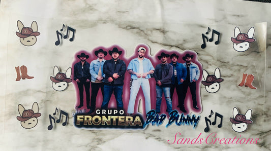 Grupo Frontera/Bad Bunny UVDTF Wrap
