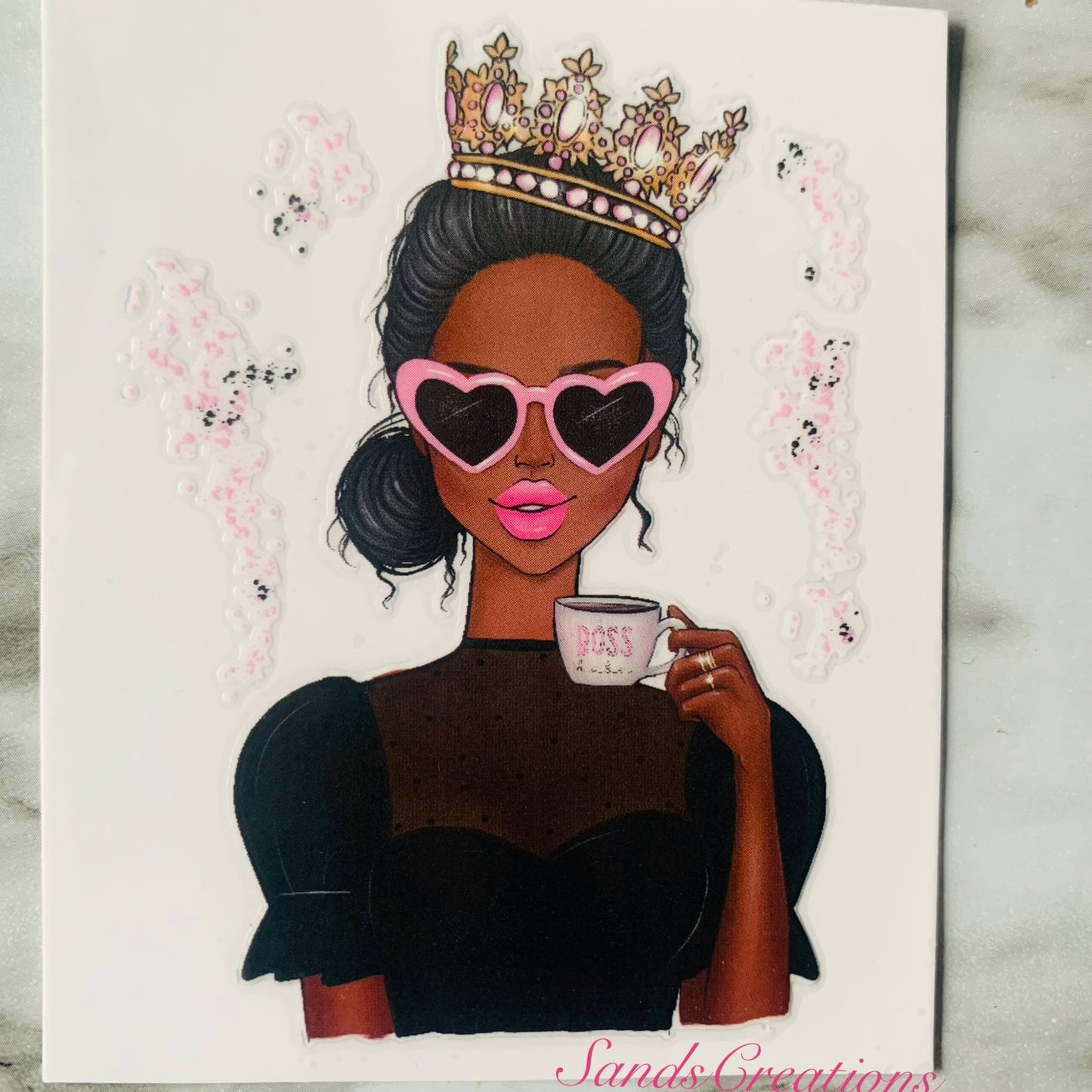 WOC What’s The Tea UVDTF Decal