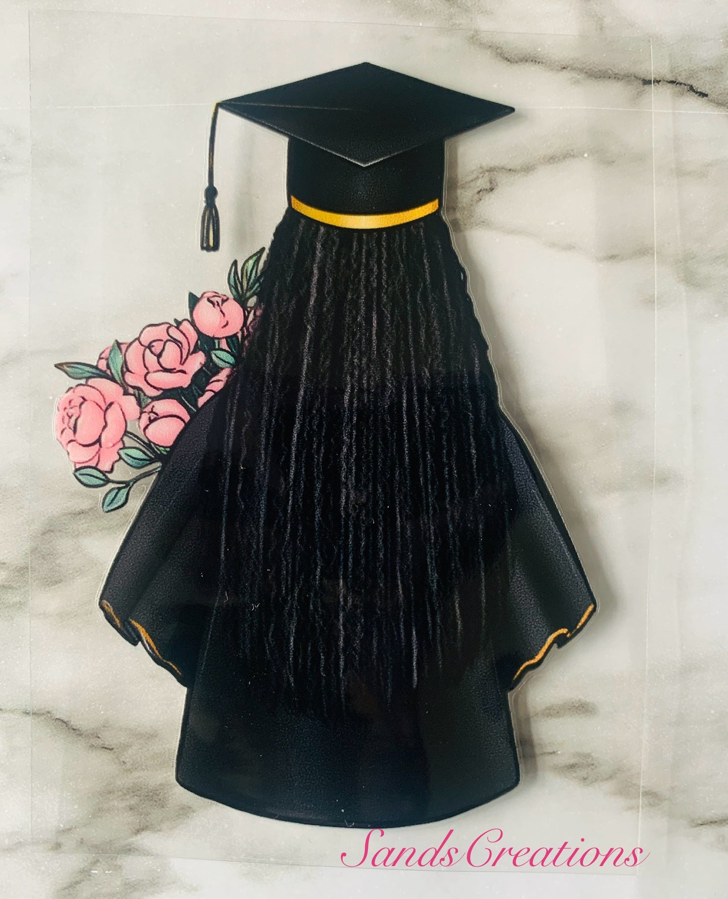 Grad with braids UVDTF Decal