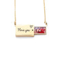 I love you necklace