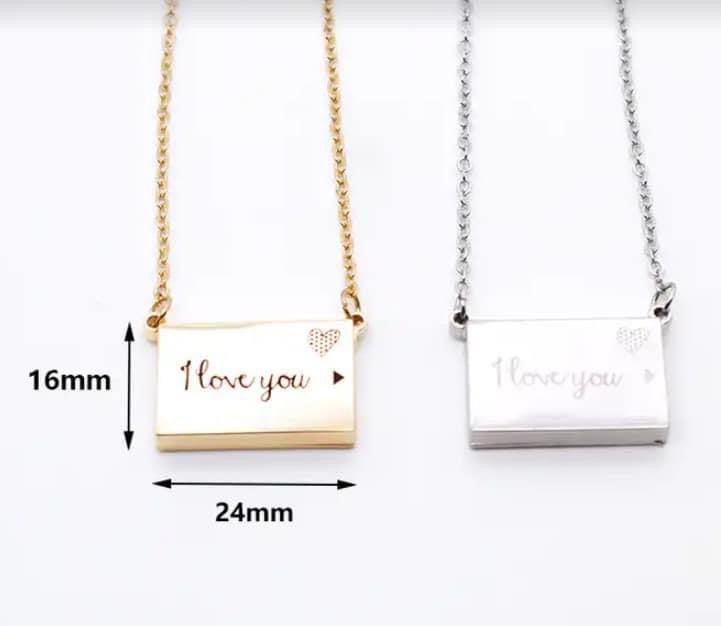 I love you necklace