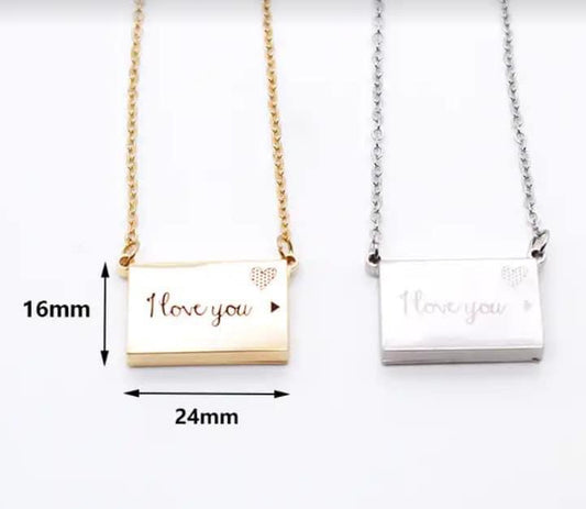 I love you necklace