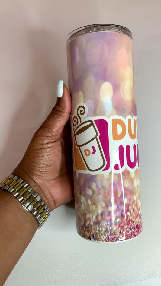 20oz Dunkin Junkie stainless steel tumbler