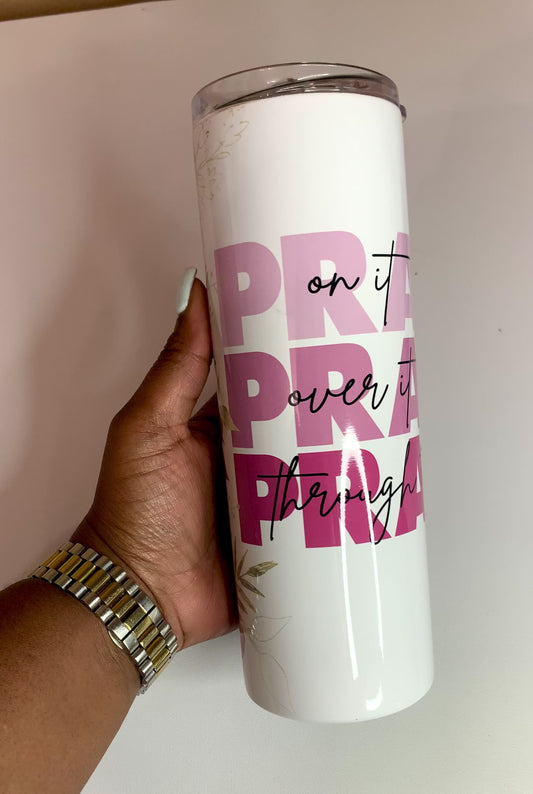 20oz Pray tumbler stainless steel